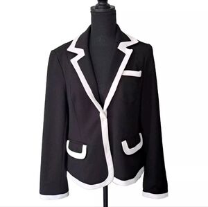 Madison Petites Black Jacket White Trim 12P